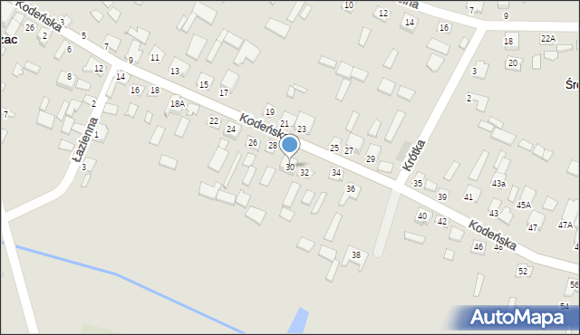 Piszczac, Kodeńska, 30, mapa Piszczac