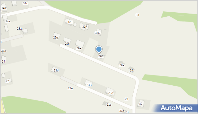 Płaza, Kossaka Juliusza, 29c, mapa Płaza