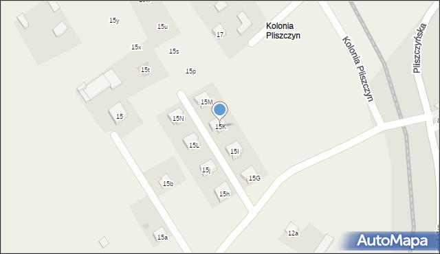 Pliszczyn, Kolonia Pliszczyn, 15K, mapa Pliszczyn