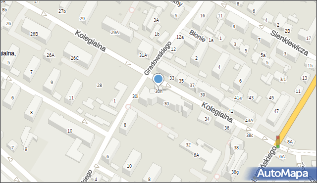 Płock, Kolegialna, 30h, mapa Płock