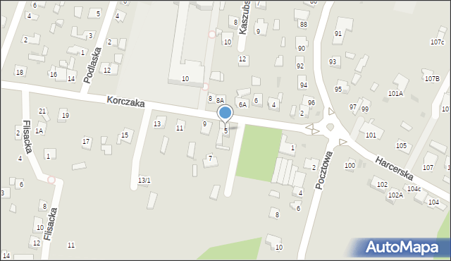 Płock, Korczaka Janusza, 5, mapa Płock
