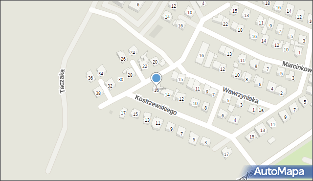 Pobiedziska, Kostrzewskiego Józefa, 16, mapa Pobiedziska