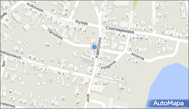 Pobiedziska, Kostrzyńska, 6, mapa Pobiedziska