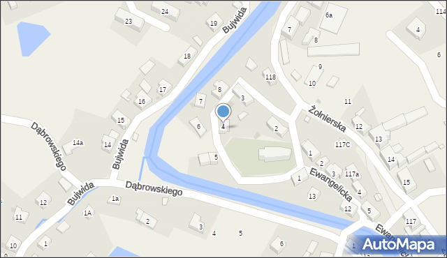 Podgórzyn, Kościelna, 4, mapa Podgórzyn