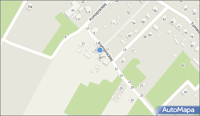 Podklasztor, Konopnickiej Marii, 18, mapa Podklasztor