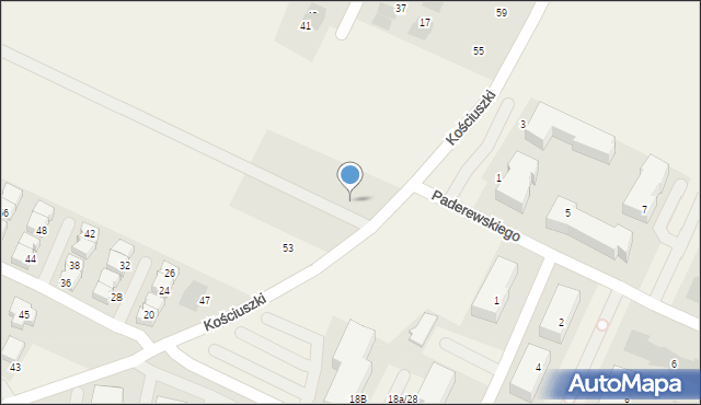 Pogórze, Kościuszki Tadeusza, gen., 57, mapa Pogórze