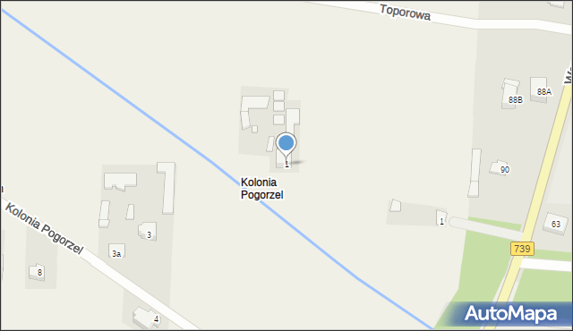 Pogorzel, Kolonia Pogorzel, 3, mapa Pogorzel