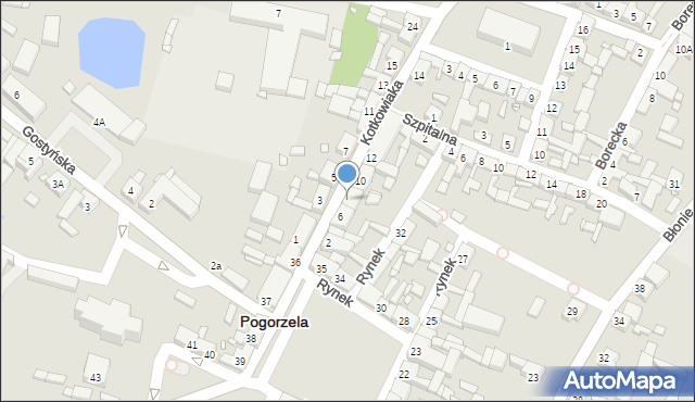 Pogorzela, Kotkowiaka, 8, mapa Pogorzela