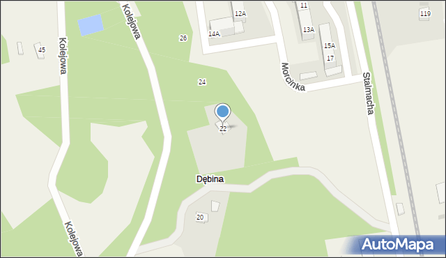 Pogwizdów, Kolejowa, 22, mapa Pogwizdów