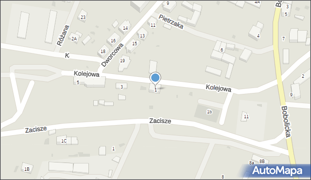 Polanów, Kolejowa, 1, mapa Polanów