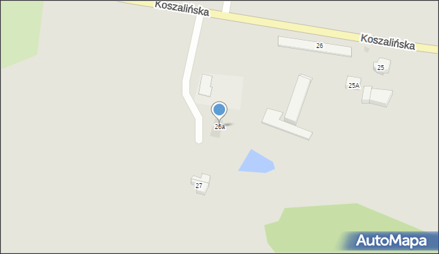 Polanów, Koszalińska, 26a, mapa Polanów