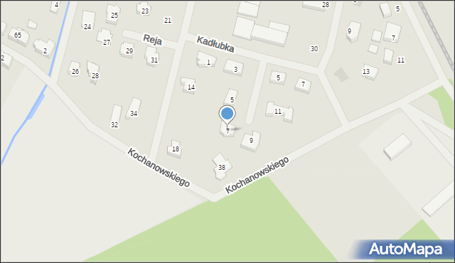 Police, Kochanowskiego Jana, 7, mapa Police