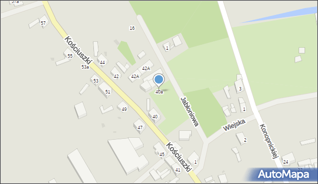 Police, Kościuszki Tadeusza, gen., 40a, mapa Police