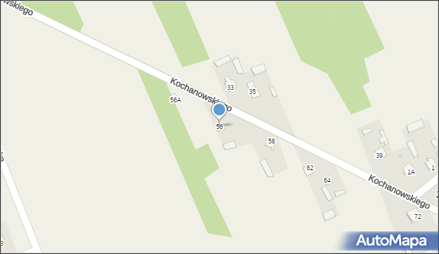 Policzna, Kochanowskiego Jana, 56, mapa Policzna