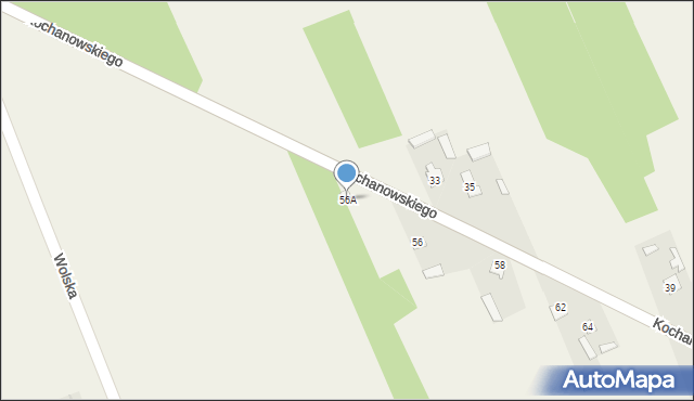 Policzna, Kochanowskiego Jana, 56A, mapa Policzna