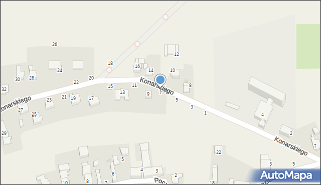 Polska Cerekiew, Konarskiego, 7, mapa Polska Cerekiew