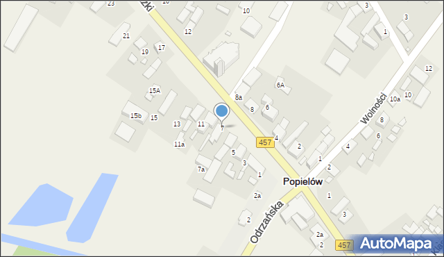 Popielów, Kościuszki Tadeusza, gen., 7, mapa Popielów