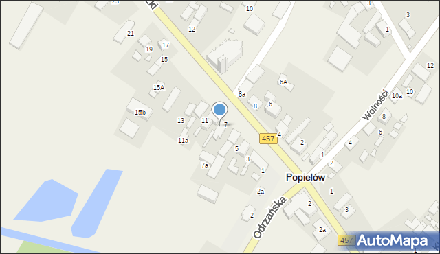 Popielów, Kościuszki Tadeusza, gen., 9, mapa Popielów