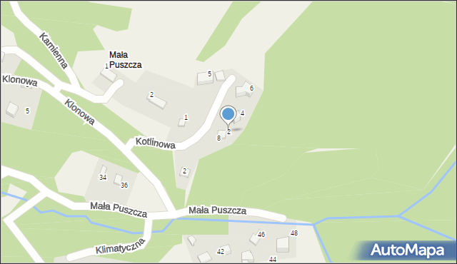 Porąbka, Kotlinowa, 2, mapa Porąbka