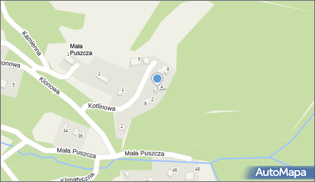 Porąbka, Kotlinowa, 7, mapa Porąbka