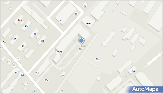 Poznań, Kopanina, 28d, mapa Poznania