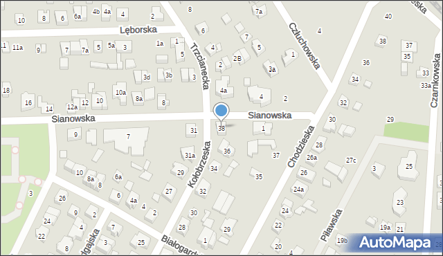 Poznań, Kołobrzeska, 38, mapa Poznania