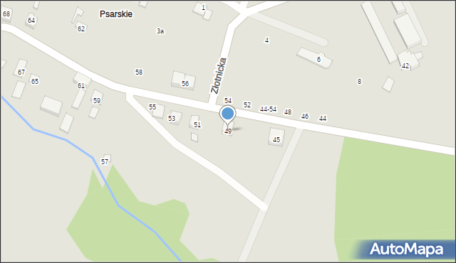 Poznań, Koszalińska, 49, mapa Poznania