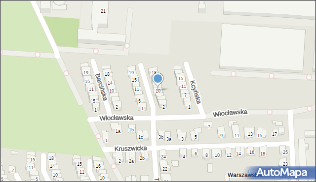 Poznań, Koronowska, 10, mapa Poznania