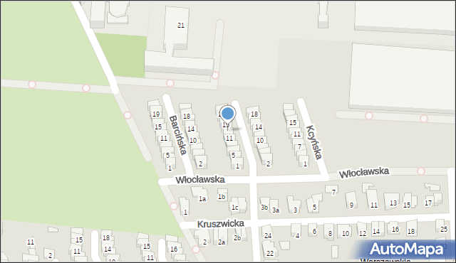 Poznań, Koronowska, 13, mapa Poznania