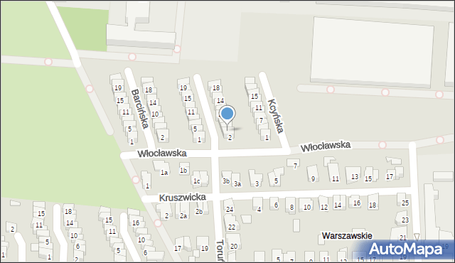 Poznań, Koronowska, 4, mapa Poznania