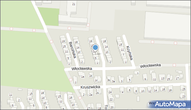 Poznań, Koronowska, 7, mapa Poznania