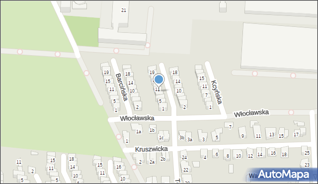 Poznań, Koronowska, 9, mapa Poznania