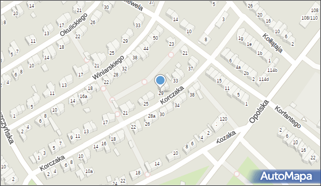 Poznań, Korczaka Janusza, 29, mapa Poznania