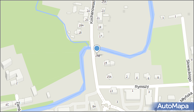 Prochowice, Kochanowskiego Jana, 15B, mapa Prochowice