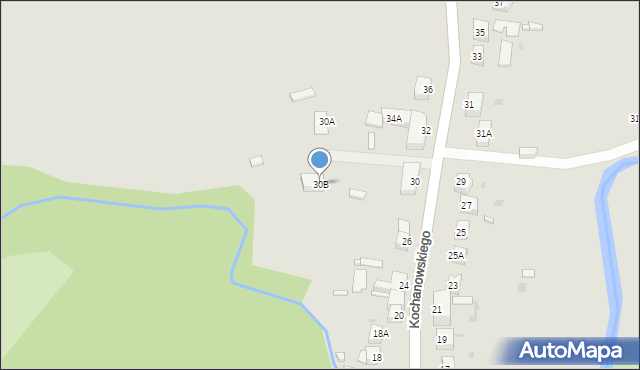 Prochowice, Kochanowskiego Jana, 30B, mapa Prochowice
