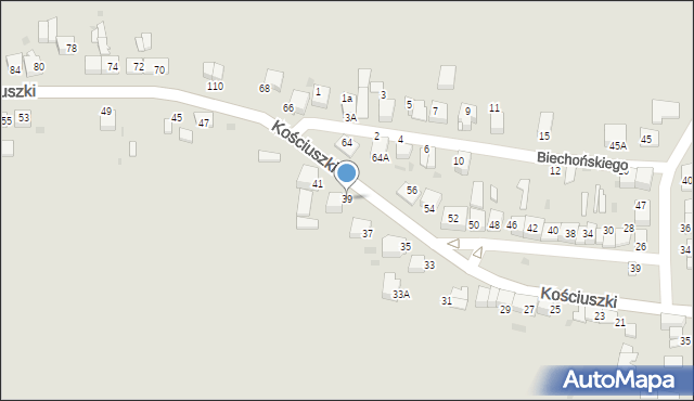 Proszowice, Kościuszki Tadeusza, gen., 39, mapa Proszowice