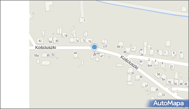 Proszowice, Kościuszki Tadeusza, gen., 45, mapa Proszowice