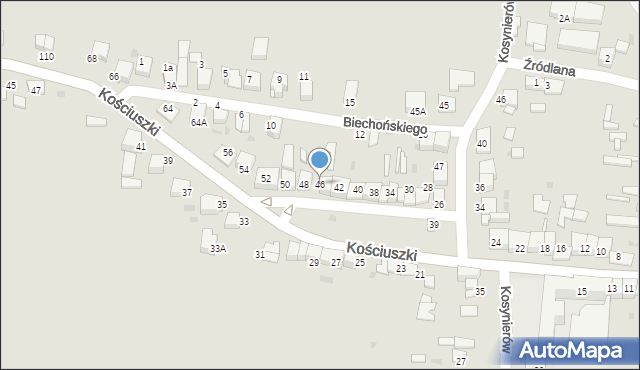 Proszowice, Kościuszki Tadeusza, gen., 46, mapa Proszowice