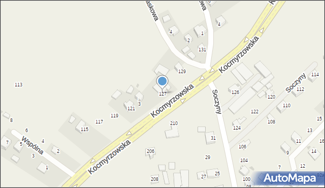 Prusy, Kocmyrzowska, 127, mapa Prusy