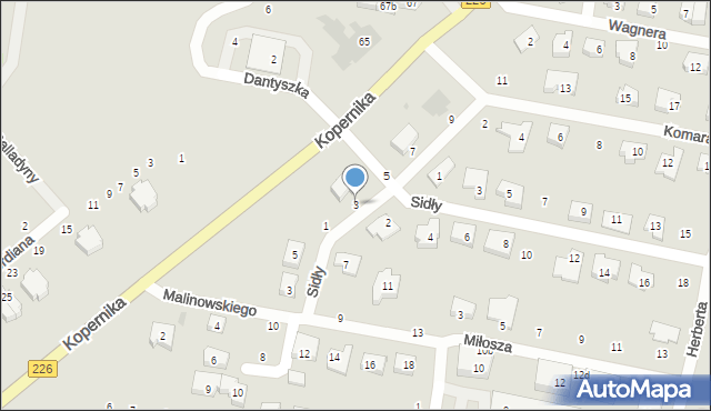 Pruszcz Gdański, Komara Władysława, 3, mapa Pruszcz Gdański