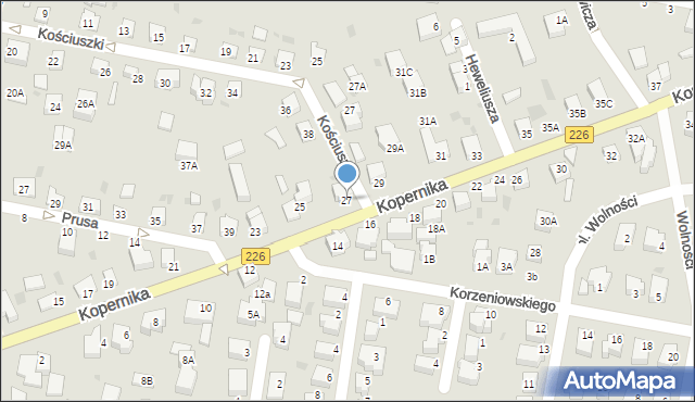 Pruszcz Gdański, Kopernika Mikołaja, 27, mapa Pruszcz Gdański