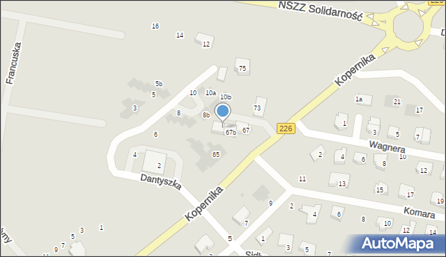 Pruszcz Gdański, Kopernika Mikołaja, 67d, mapa Pruszcz Gdański