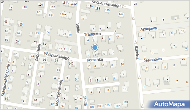 Pruszcz Gdański, Korczaka Janusza, 3, mapa Pruszcz Gdański