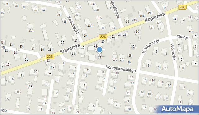 Pruszcz Gdański, Korzeniowskiego Józefa Konrada, 1B, mapa Pruszcz Gdański