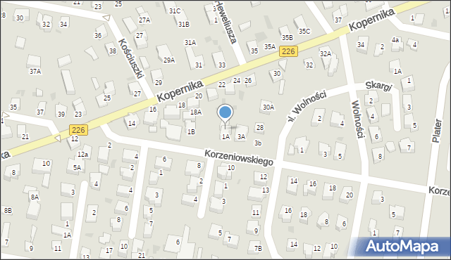 Pruszcz Gdański, Korzeniowskiego Józefa Konrada, 1C, mapa Pruszcz Gdański
