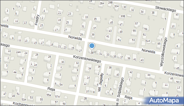 Pruszcz Gdański, Korzeniowskiego Józefa Konrada, 29, mapa Pruszcz Gdański