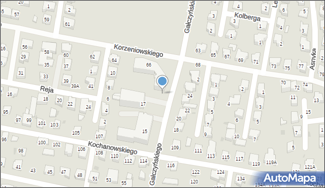 Pruszcz Gdański, Korzeniowskiego Józefa Konrada, 66c, mapa Pruszcz Gdański