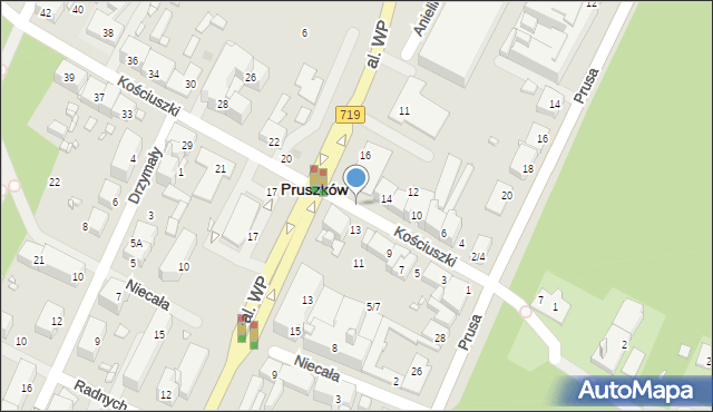 Pruszków, Kościuszki Tadeusza, gen., 15a, mapa Pruszków