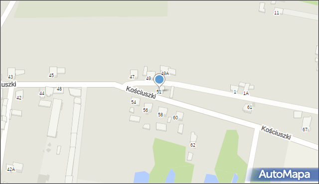 Przedecz, Kościuszki Tadeusza, gen., 51, mapa Przedecz