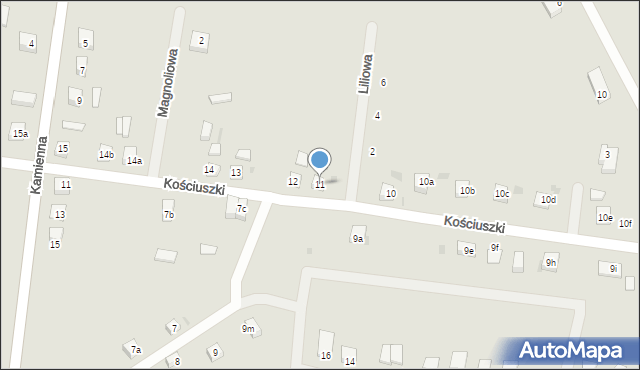 Przemków, Kościuszki Tadeusza, gen., 11, mapa Przemków